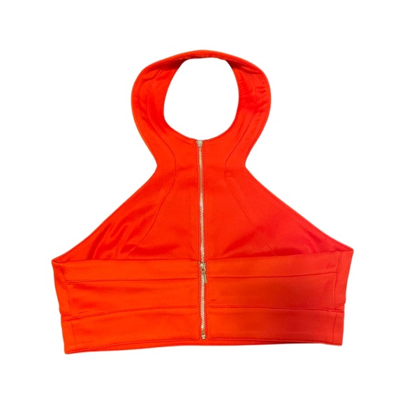 Bebe Zip-up Halter Top - Picture 2 of 3